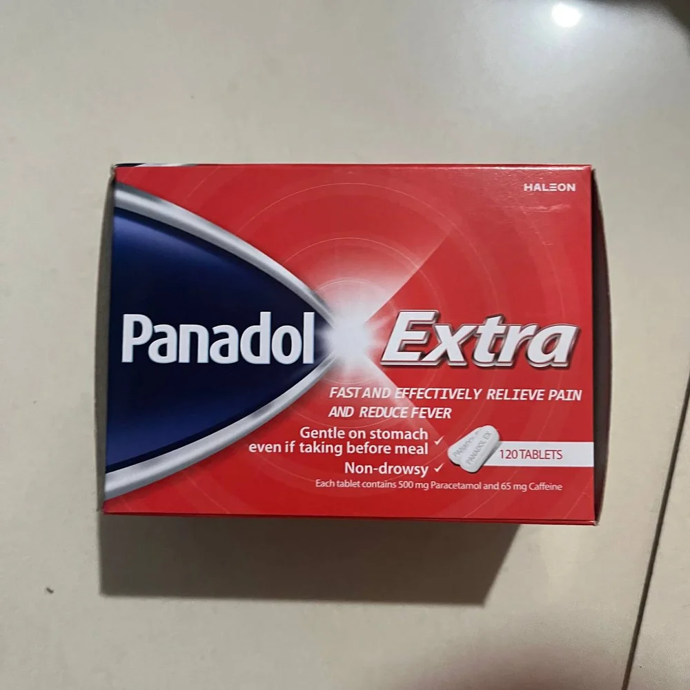 Panadol Extra — available at pharmacies in Cambodia on PharmKulen