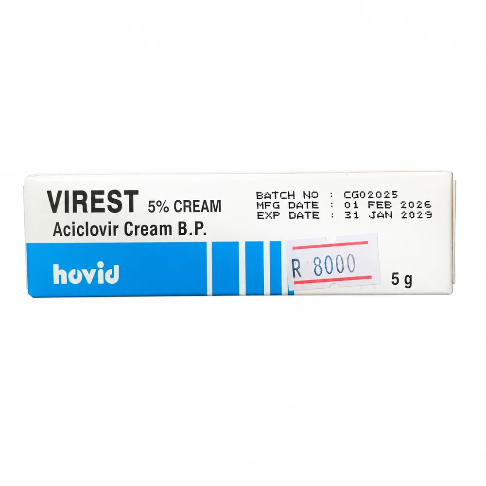 Virest Cream — available at pharmacies in Cambodia on PharmKulen