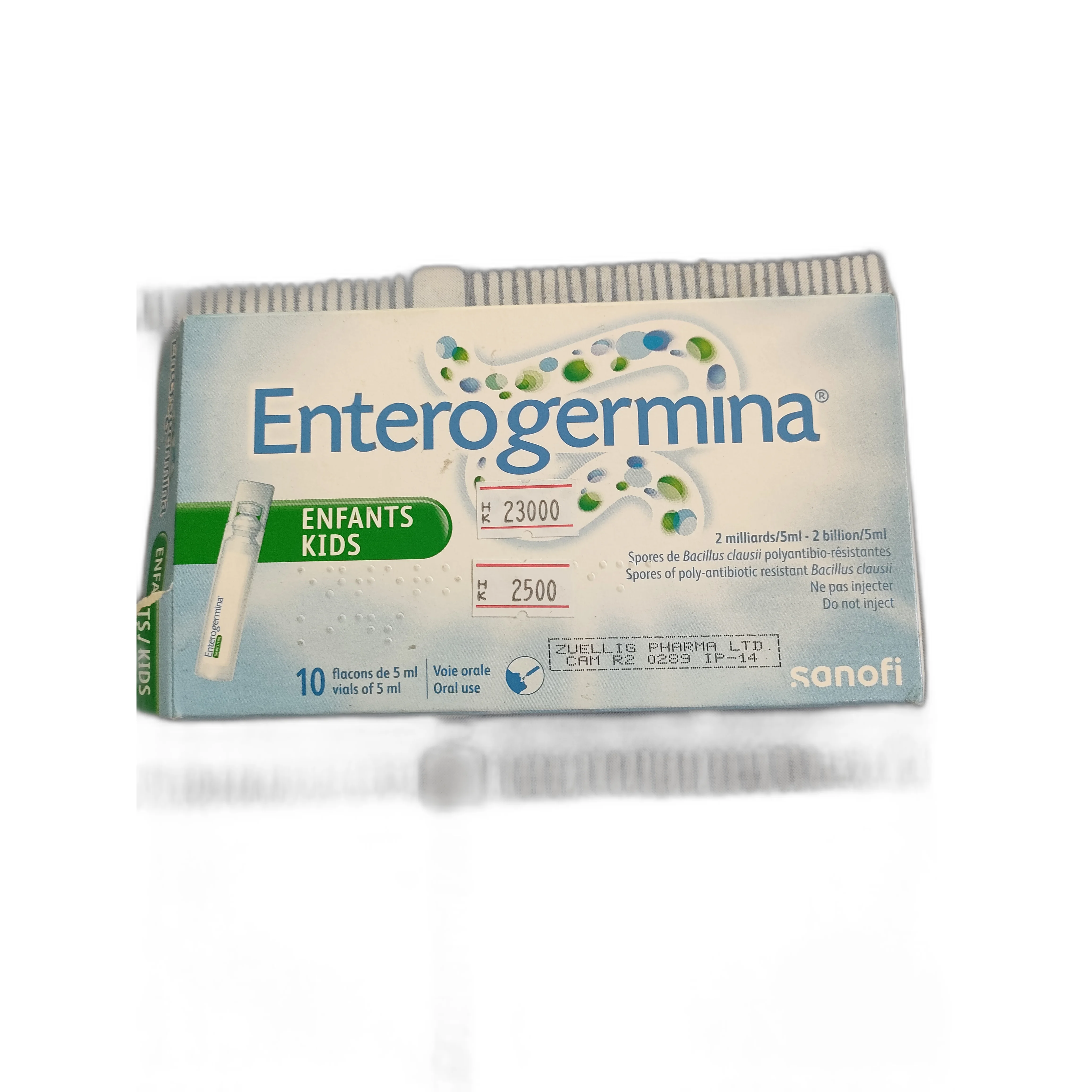 Enterogermina Enfants Kids — available at pharmacies in Cambodia on PharmKulen