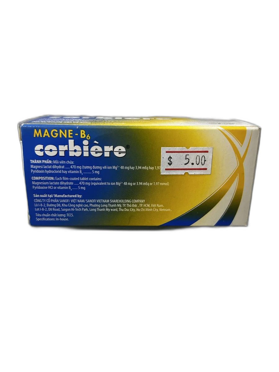 Magne-B6 Corbiere — available at pharmacies in Cambodia on PharmKulen