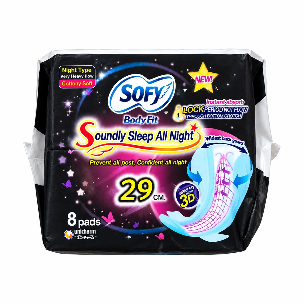 Sofy Bodyfit Soundly Sleep All Night — available at pharmacies in Cambodia on PharmKulen
