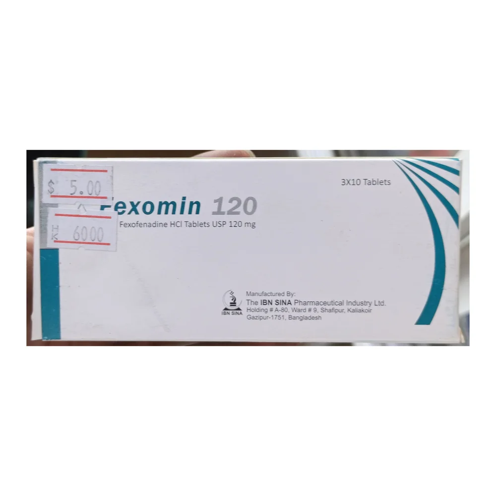 Fexomin — available at pharmacies in Cambodia on PharmKulen