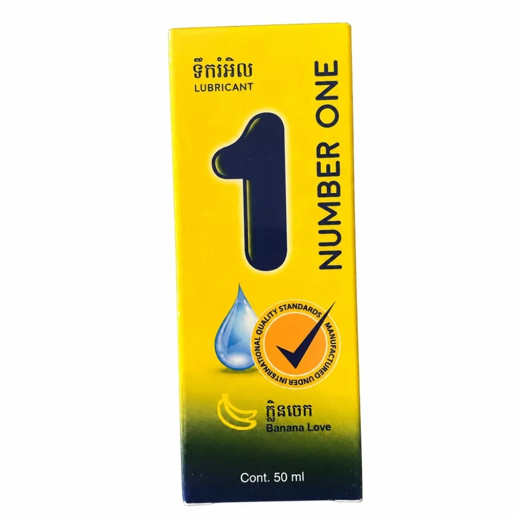 Number 1 Lubricant Banana Love — available at pharmacies in Cambodia on PharmKulen
