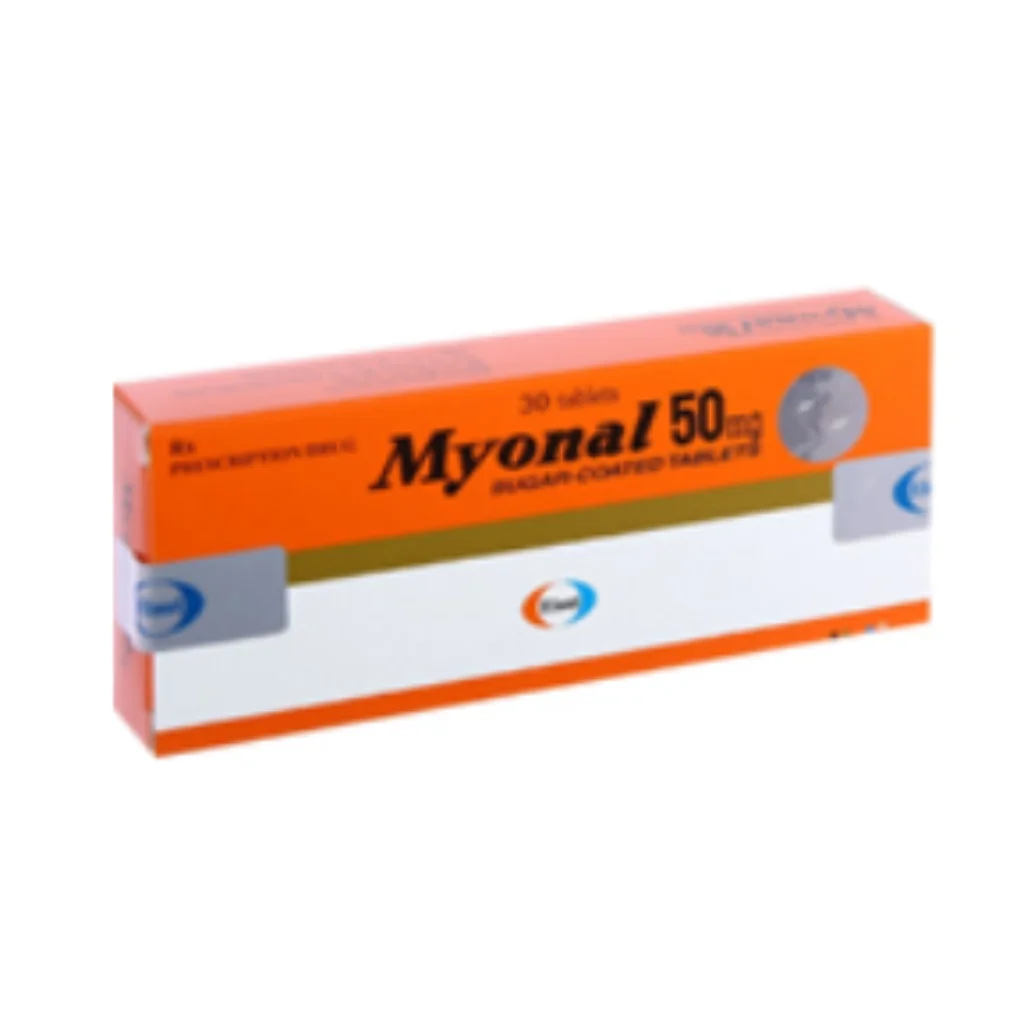 Myonal 50mg (Eperisone) — available at pharmacies in Cambodia on PharmKulen