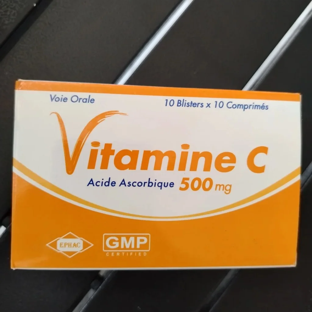 Vitamine C — available at pharmacies in Cambodia on PharmKulen