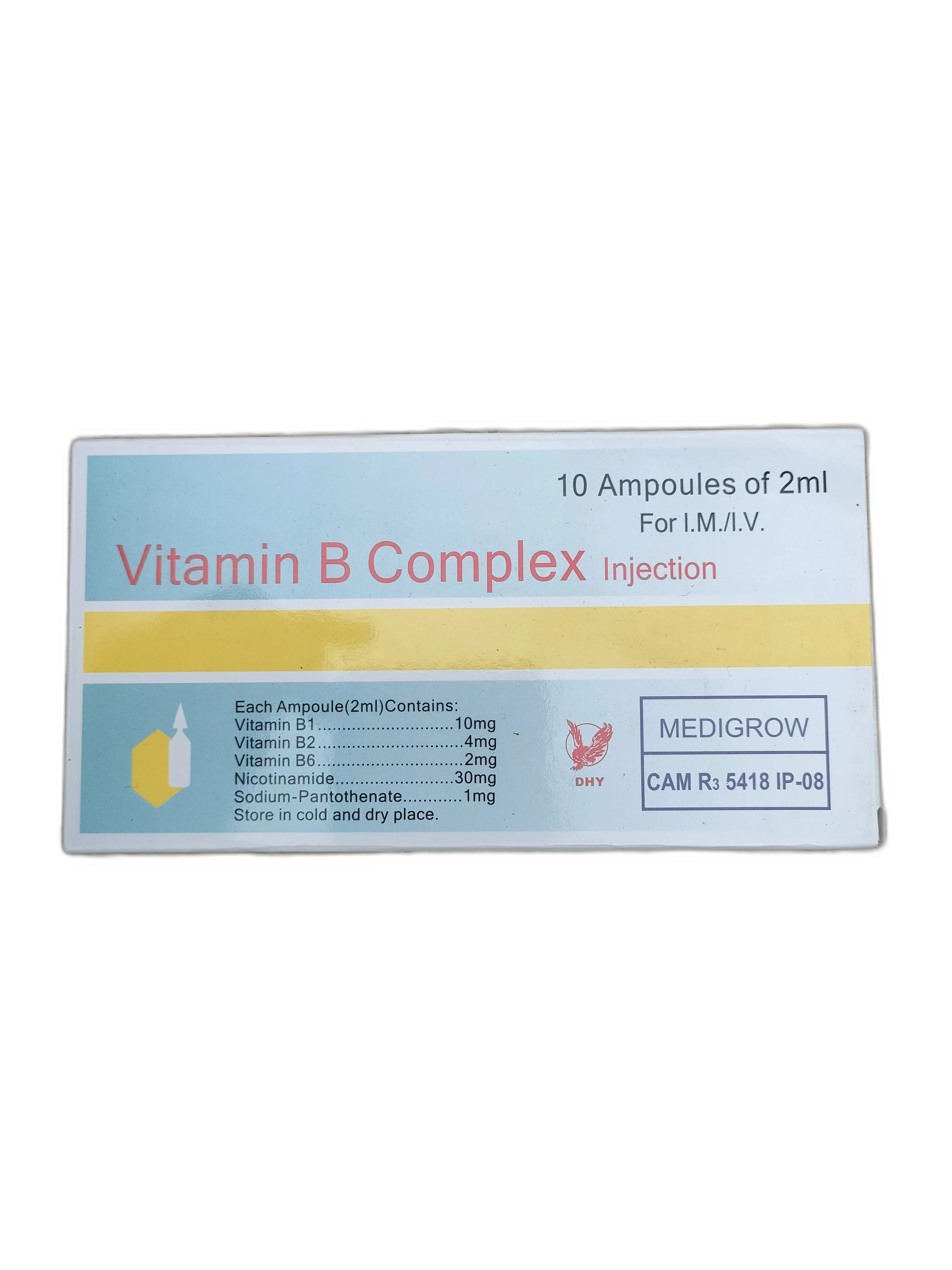 Vitamin B Complex Injection — available at pharmacies in Cambodia on PharmKulen