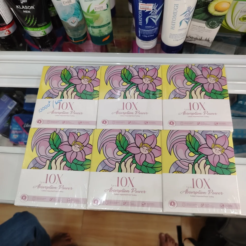 Organic Cotton Sanitary Pads — available at pharmacies in Cambodia on PharmKulen