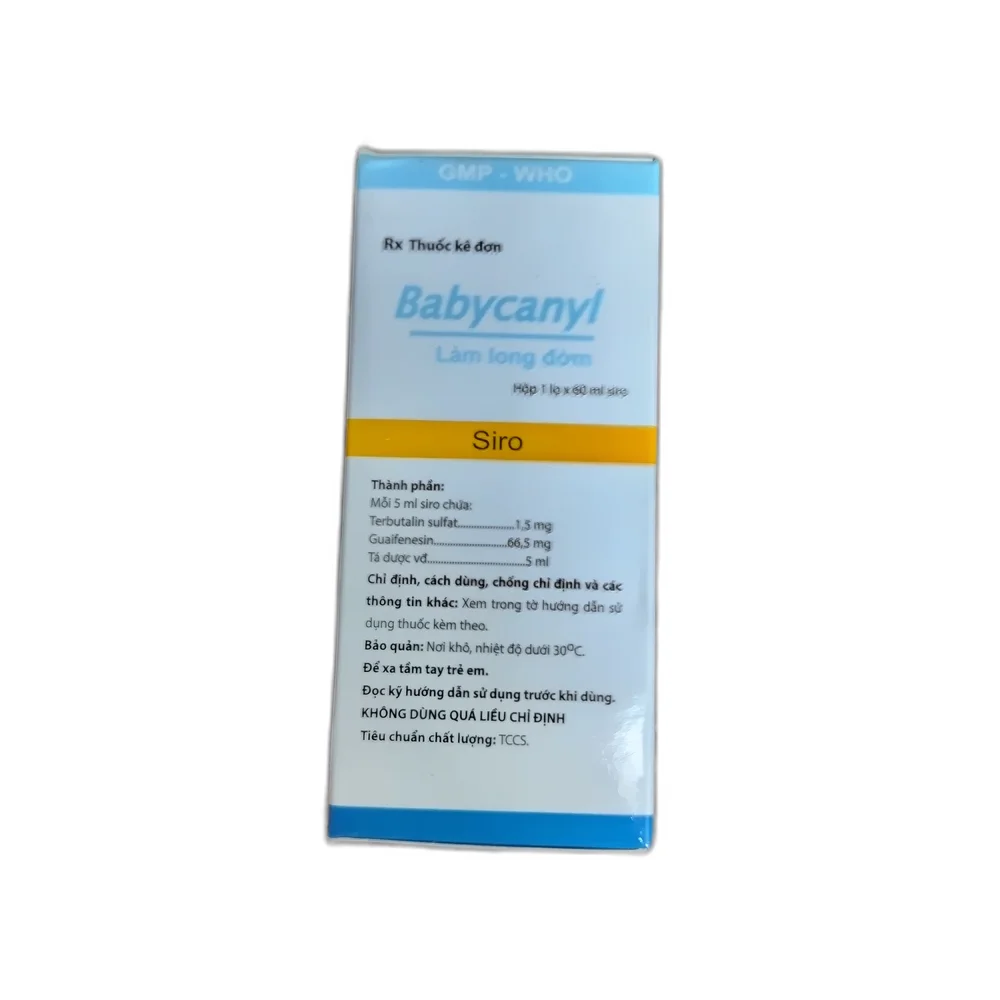 Babycanyl Expectorant — available at pharmacies in Cambodia on PharmKulen