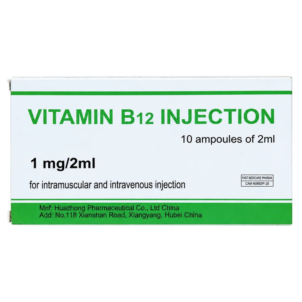 Vitamin B12 (Huazhong) — available at pharmacies in Cambodia on PharmKulen