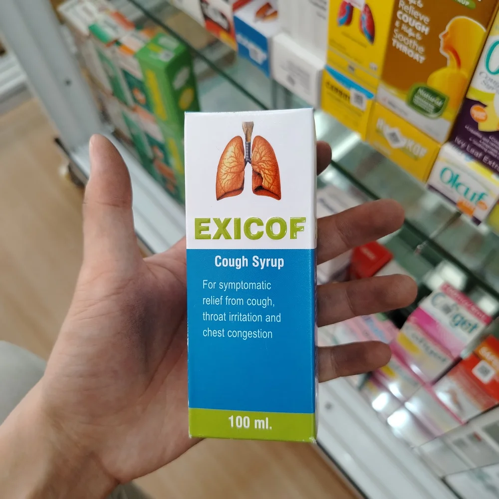Exicof — available at pharmacies in Cambodia on PharmKulen