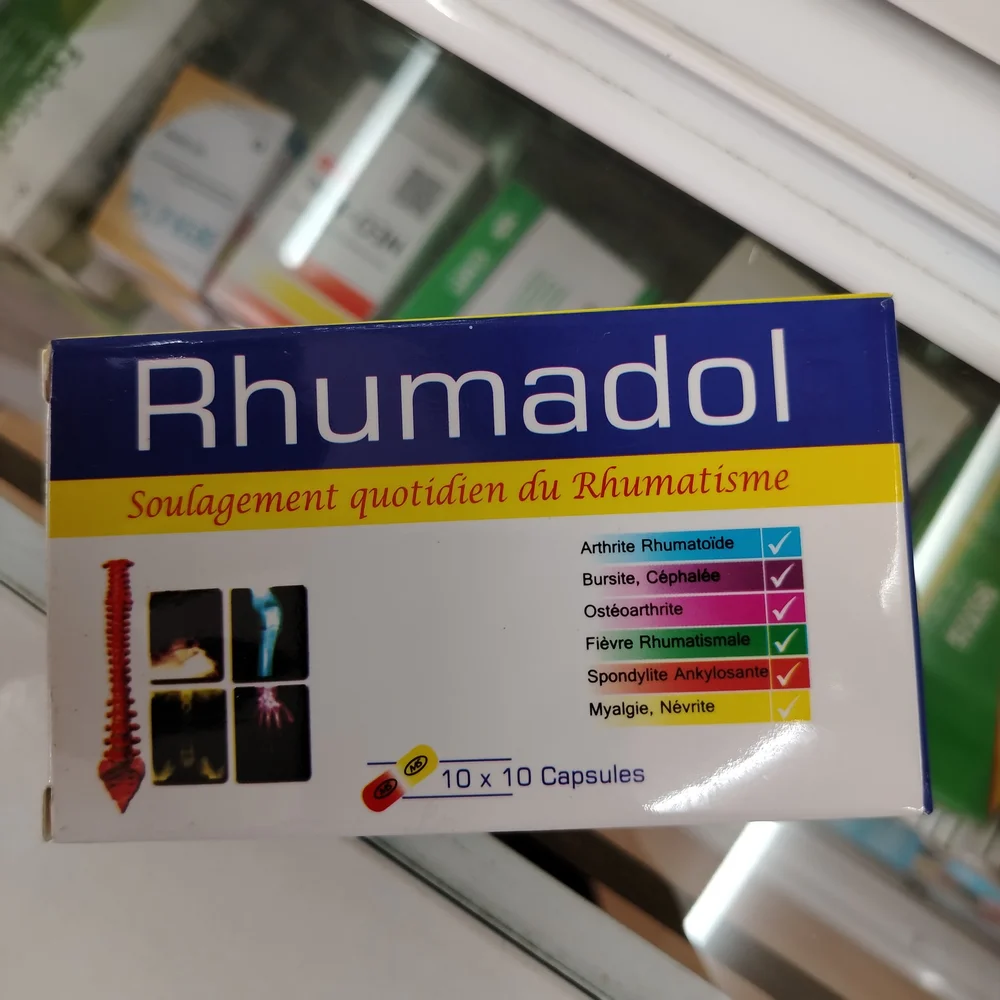 Rhumadol — available at pharmacies in Cambodia on PharmKulen