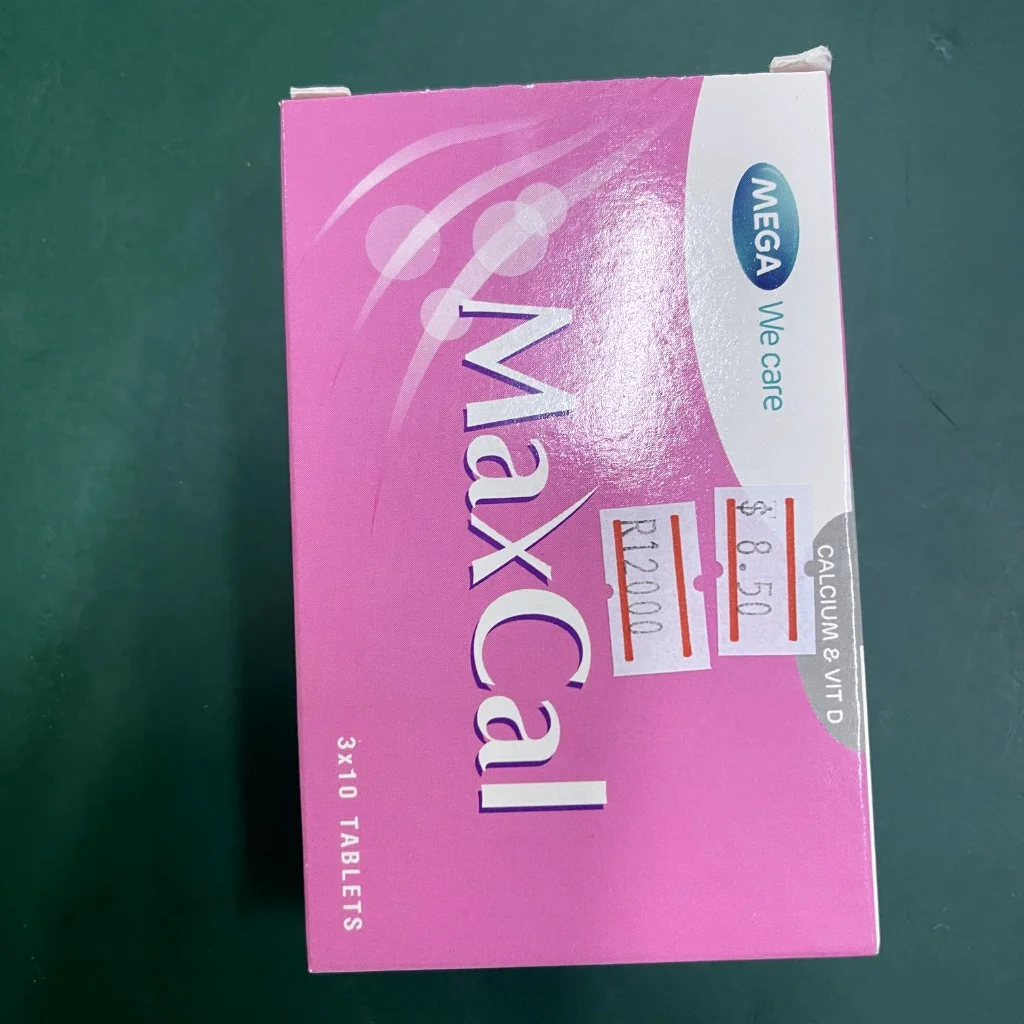 Maxcal — available at pharmacies in Cambodia on PharmKulen