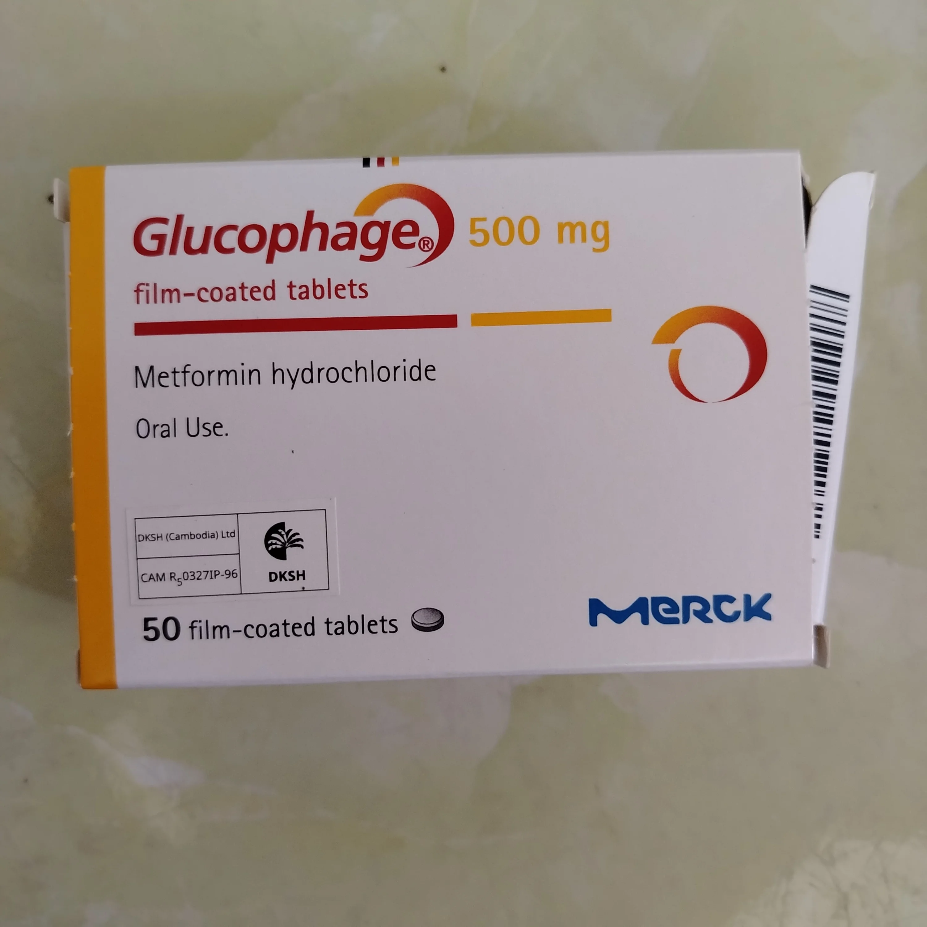 Glucophage — available at pharmacies in Cambodia on PharmKulen