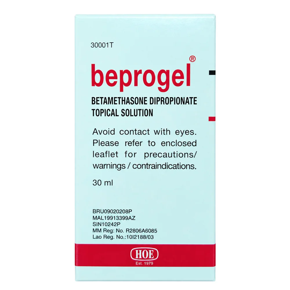 Beprogel Topical Solution — available at pharmacies in Cambodia on PharmKulen