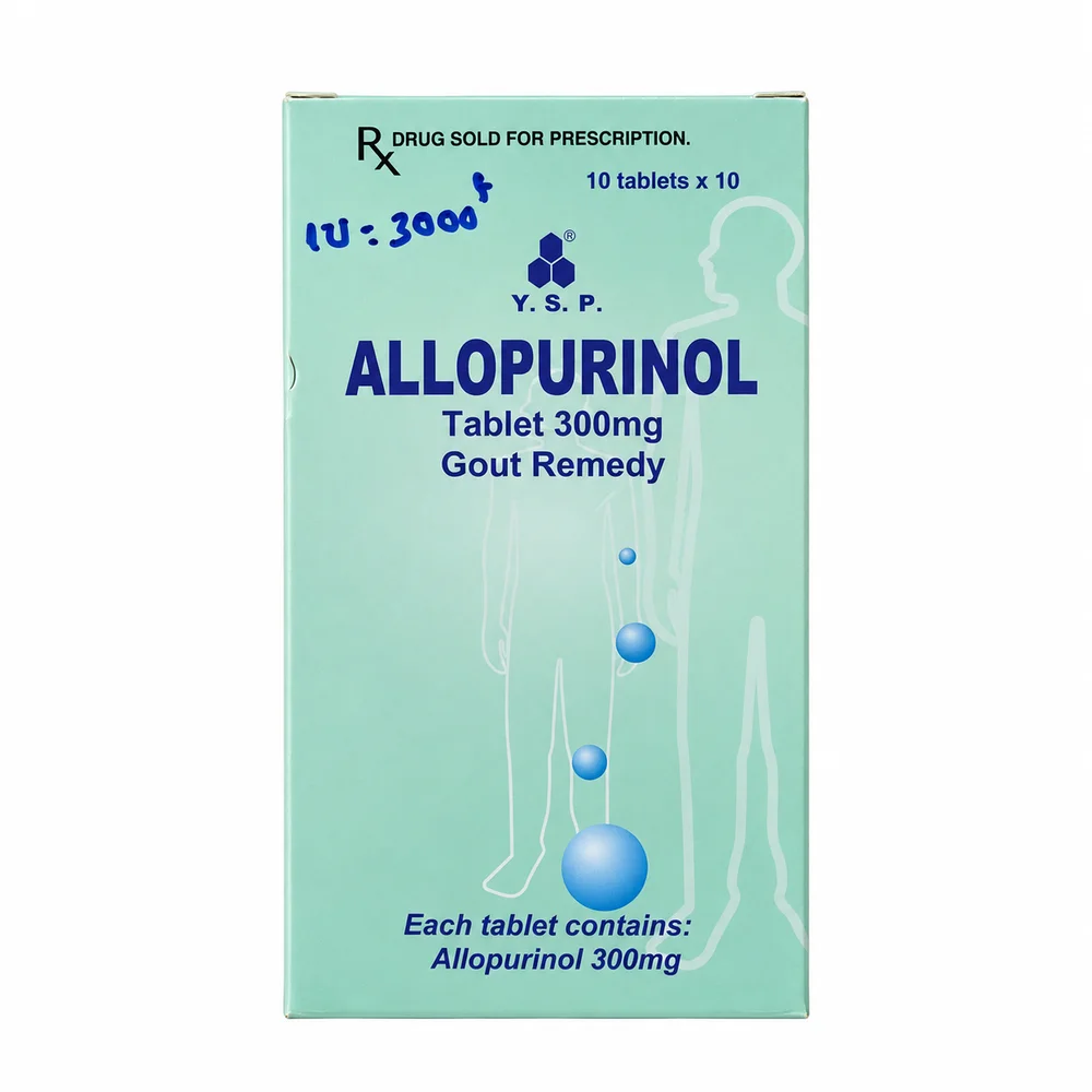 YSP Allopurinol — available at pharmacies in Cambodia on PharmKulen