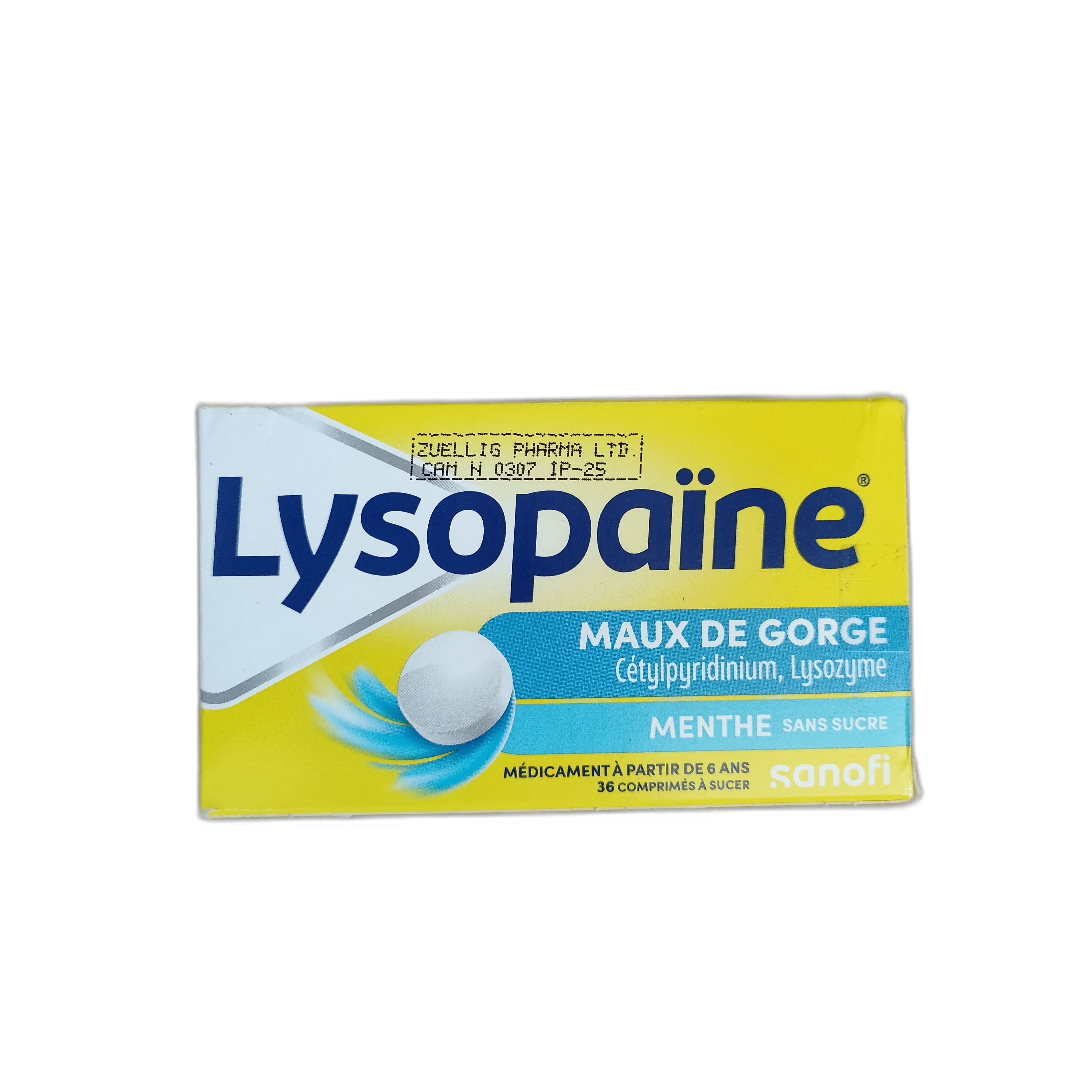 Lysopaine Throat Lozenges — available at pharmacies in Cambodia on PharmKulen
