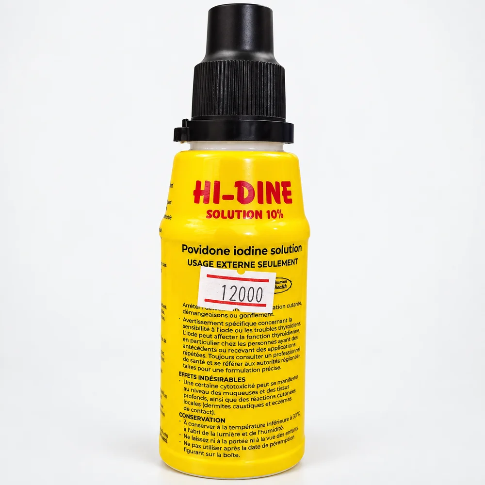 HI-DINE Solution — available at pharmacies in Cambodia on PharmKulen