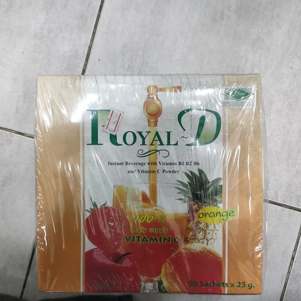 Royal-D Enrich Instant Beverage Orange — available at pharmacies in Cambodia on PharmKulen