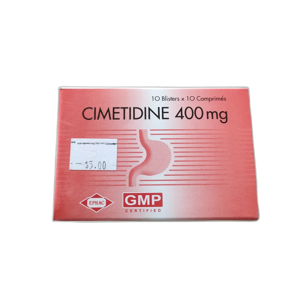 Cimetidine 400 mg — available at pharmacies in Cambodia on PharmKulen