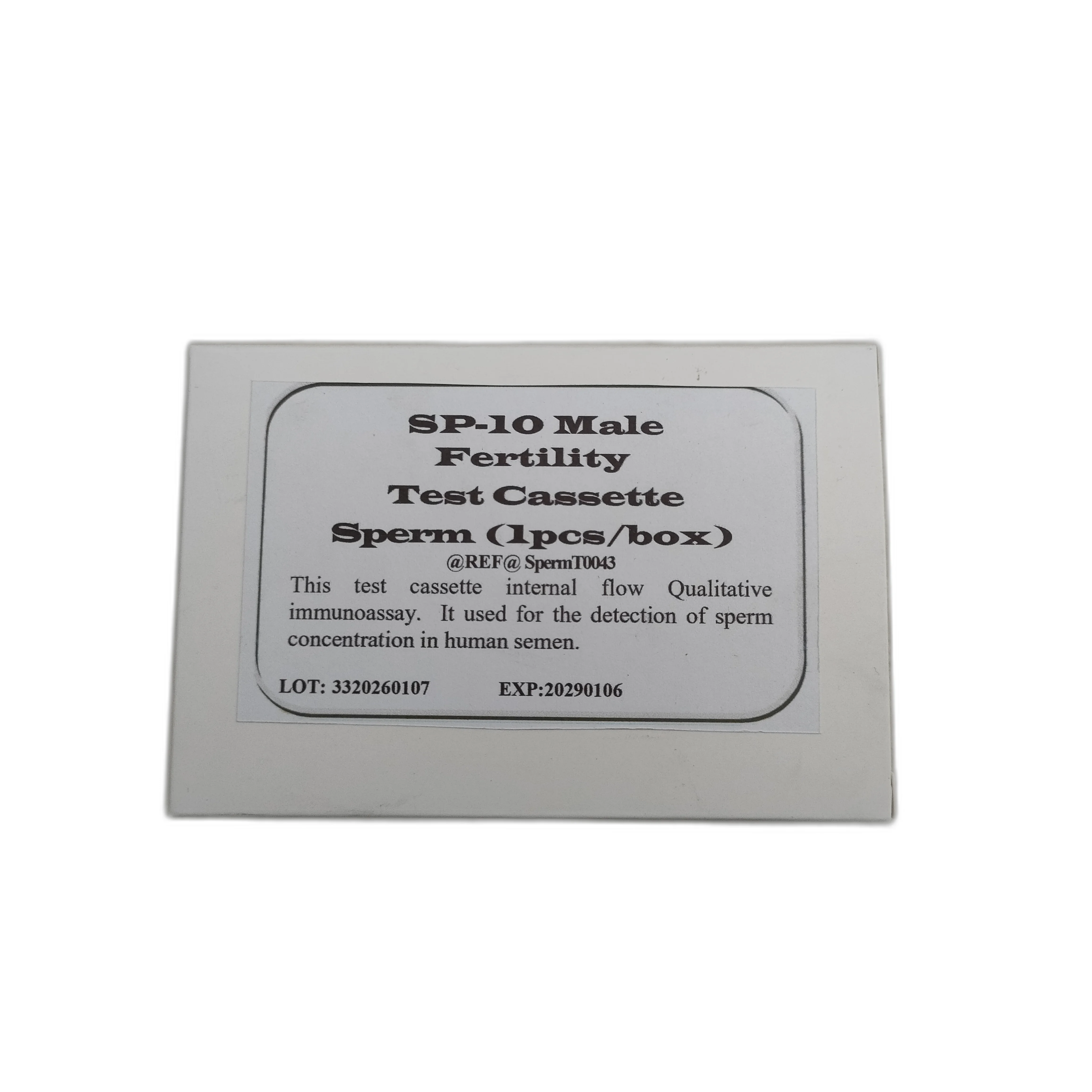 SP-10 Male Fertility Test Cassette — available at pharmacies in Cambodia on PharmKulen