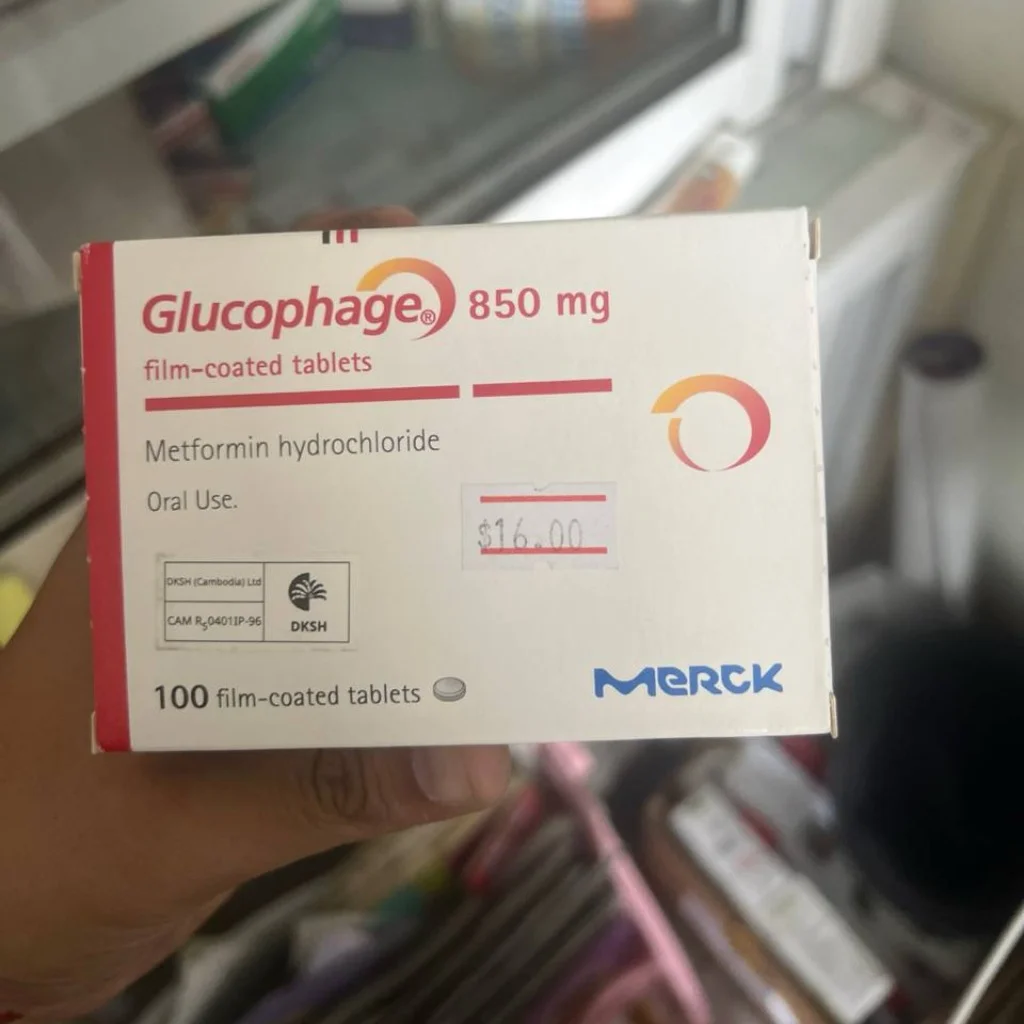 Glucophage — available at pharmacies in Cambodia on PharmKulen