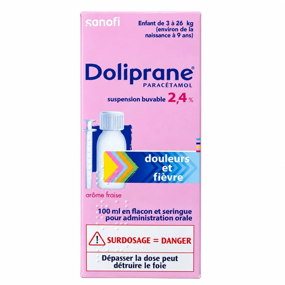 Doliprane — available at pharmacies in Cambodia on PharmKulen