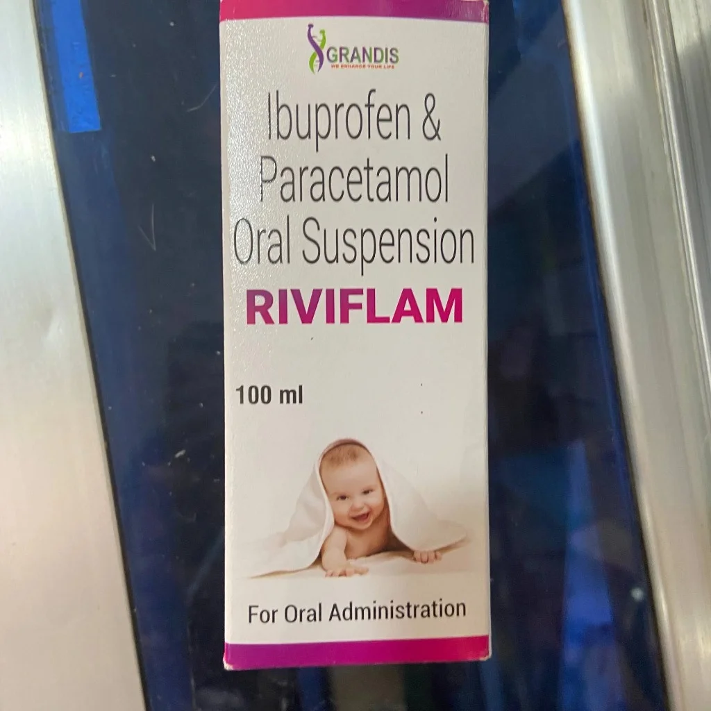 RIVIFLAM (Ibuprofen & Paracetamol) — available at pharmacies in Cambodia on PharmKulen