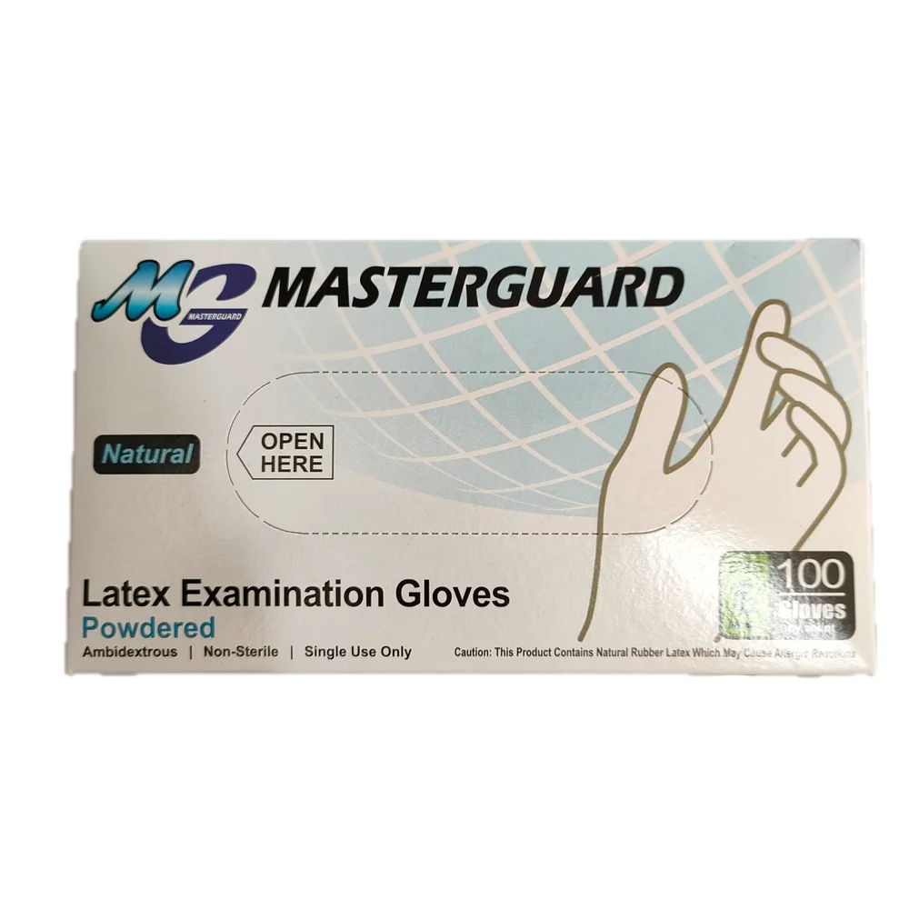Masterguard Latex Examination Gloves — available at pharmacies in Cambodia on PharmKulen
