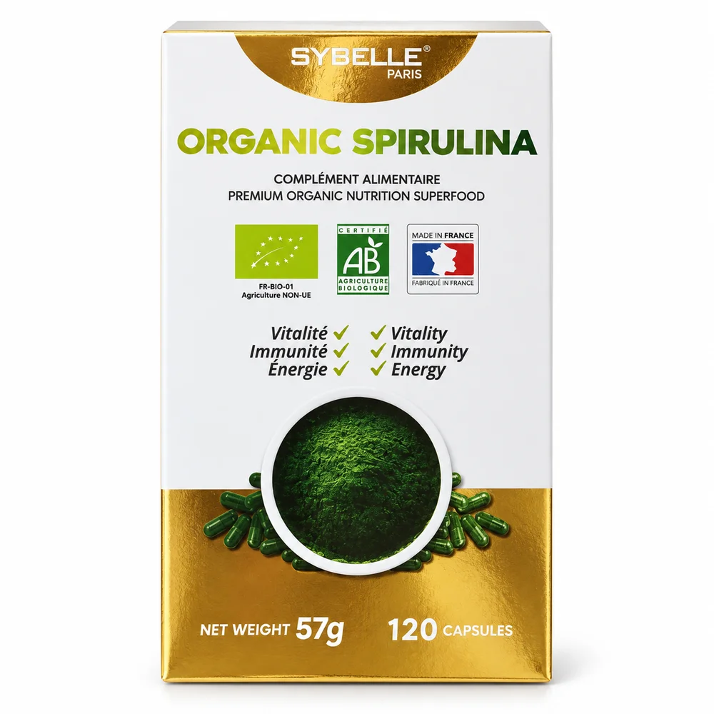 Sybelle Paris Organic Spirulina — available at pharmacies in Cambodia on PharmKulen