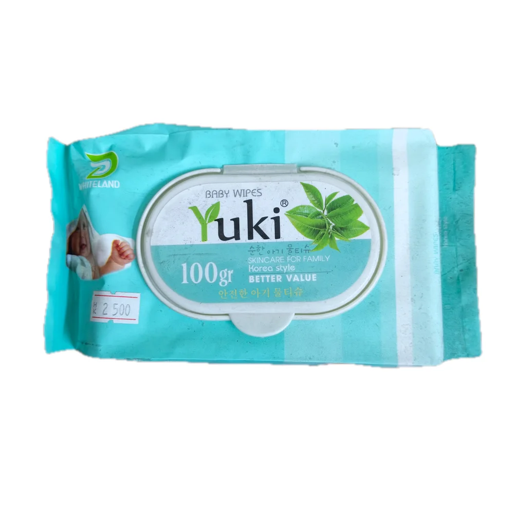 Yuki Baby Wipes Green — available at pharmacies in Cambodia on PharmKulen