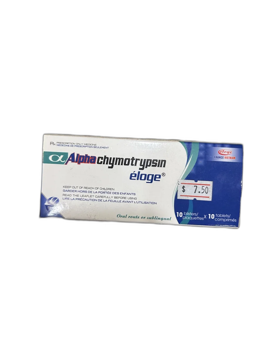 Alpha chymotrypsin — available at pharmacies in Cambodia on PharmKulen