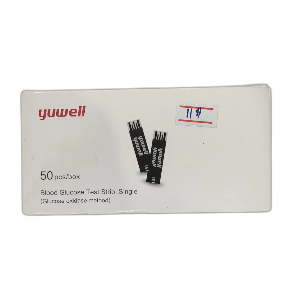 Yuwell Blood Glucose Test Strips — available at pharmacies in Cambodia on PharmKulen