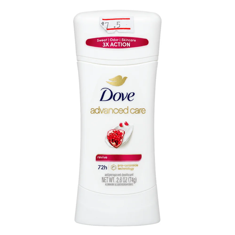 Dove Advanced Care Revive 72H Antiperspirant Deodorant Stick (2.6 oz / 74g) — available at pharmacies in Cambodia on PharmKulen
