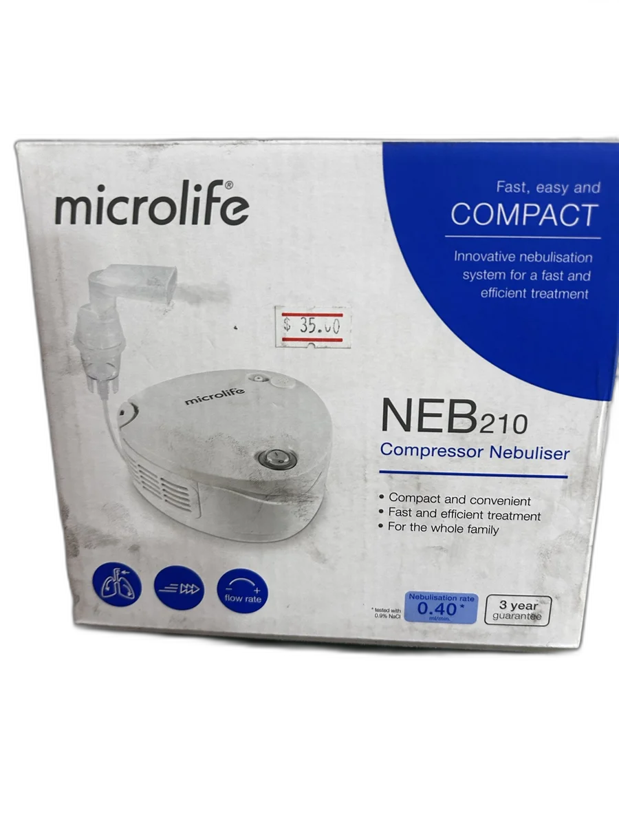 Microlife NEB210 — available at pharmacies in Cambodia on PharmKulen