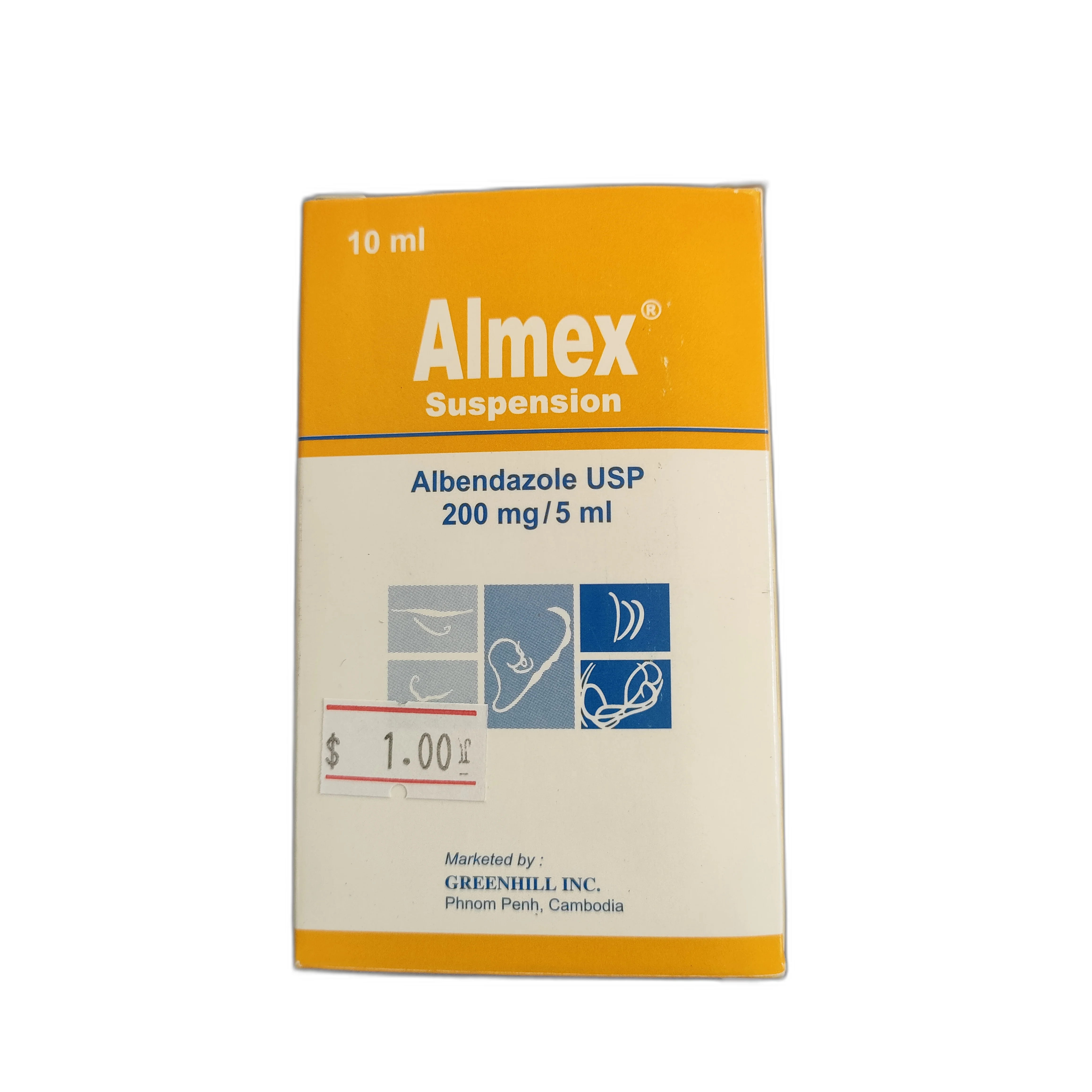 Almex Suspension — available at pharmacies in Cambodia on PharmKulen