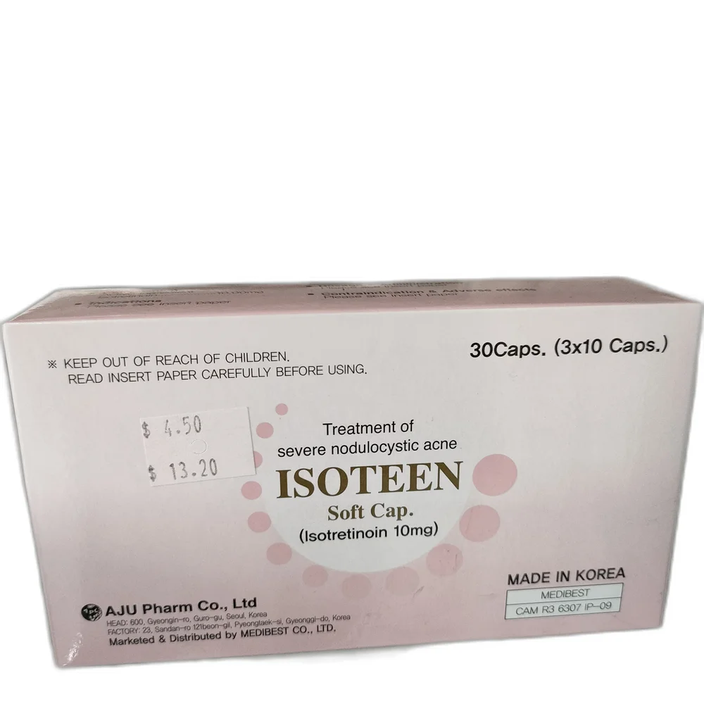 Isoteen — available at pharmacies in Cambodia on PharmKulen
