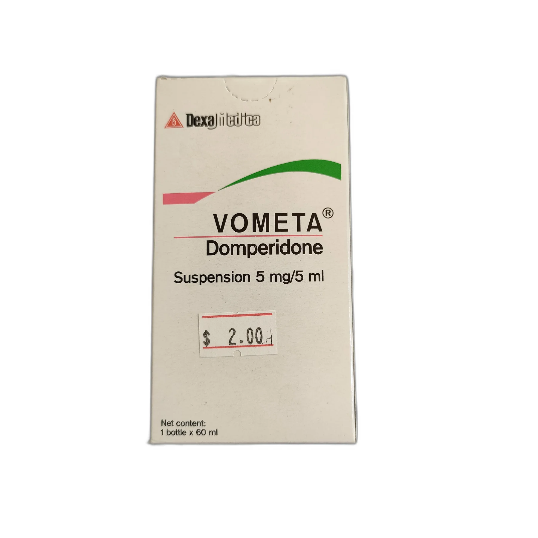 Vometa Suspension — available at pharmacies in Cambodia on PharmKulen