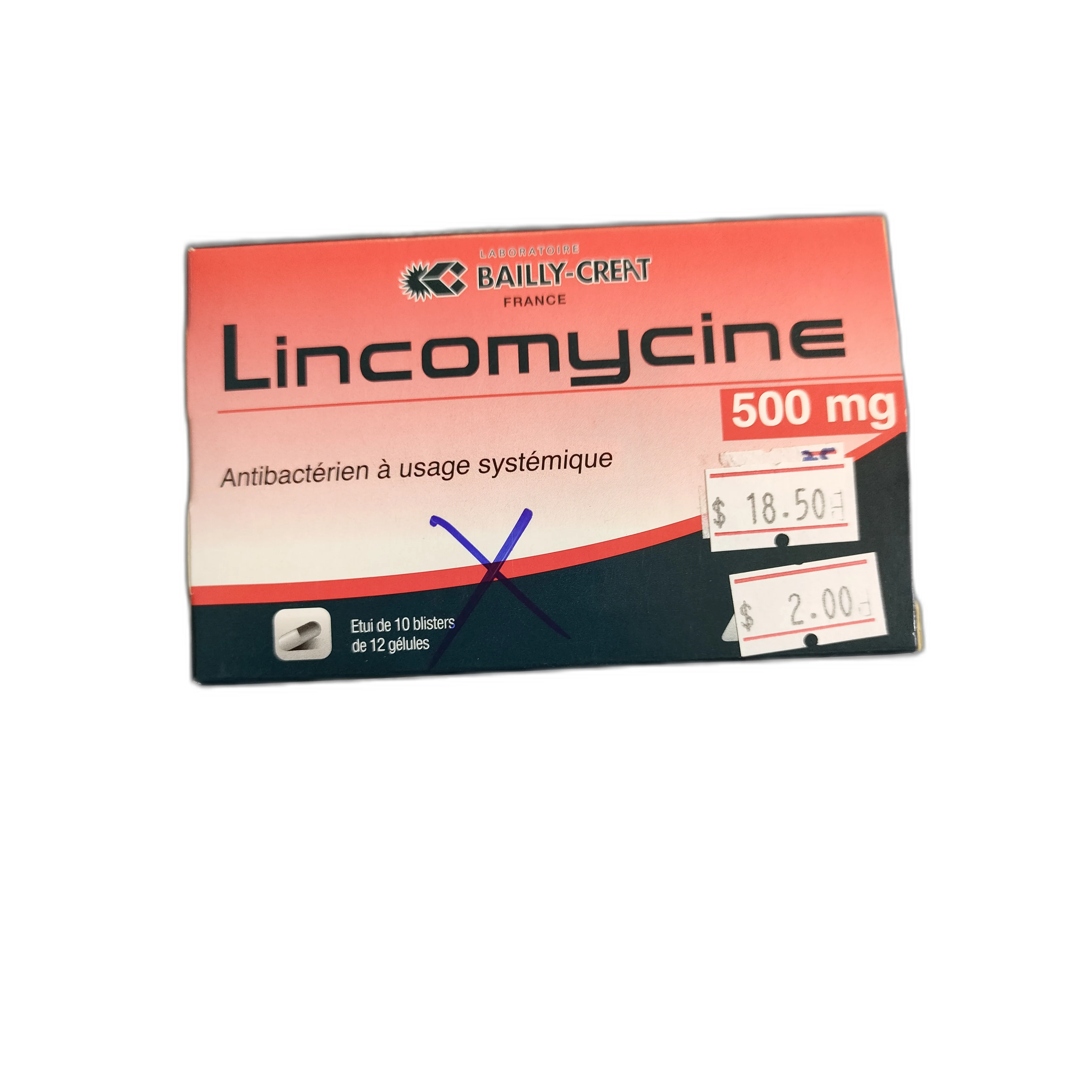 Lincomycine 500 mg capsules — available at pharmacies in Cambodia on PharmKulen