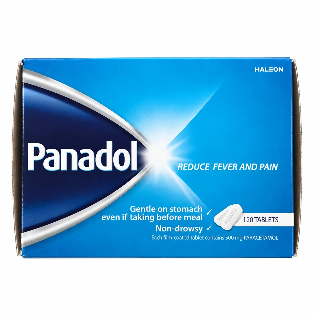 Panadol — available at pharmacies in Cambodia on PharmKulen