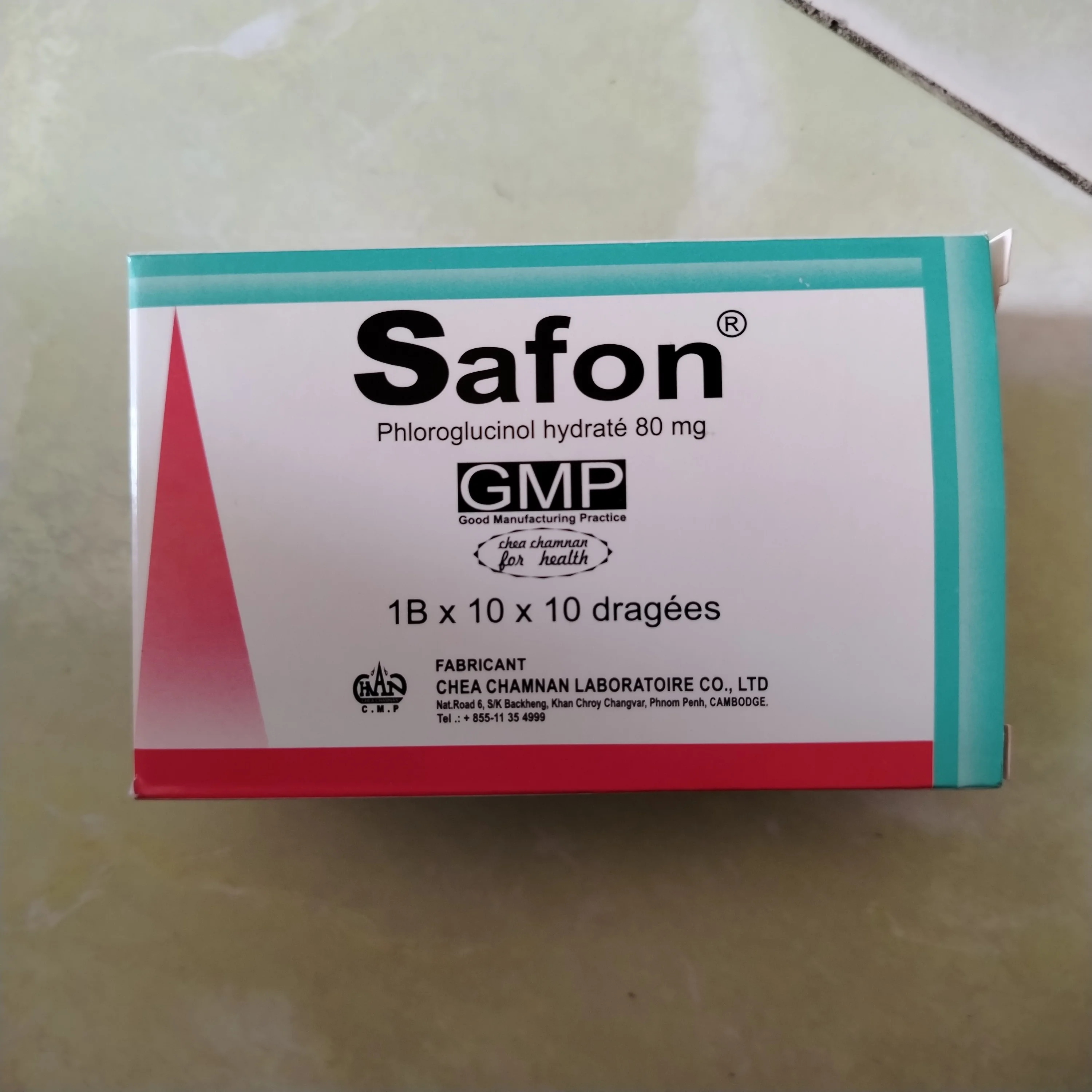 Safon — available at pharmacies in Cambodia on PharmKulen