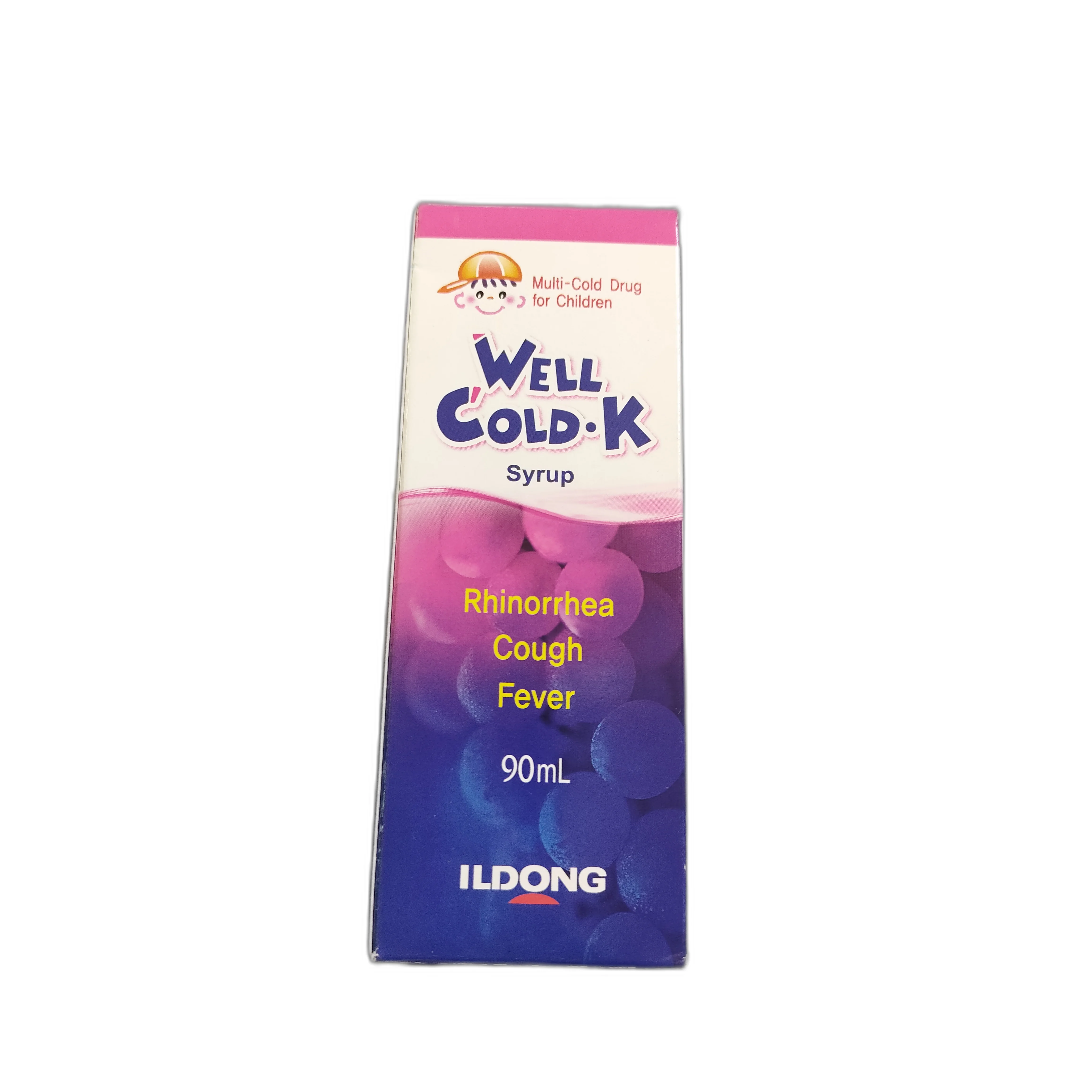 Well Cold-K Syrup — available at pharmacies in Cambodia on PharmKulen