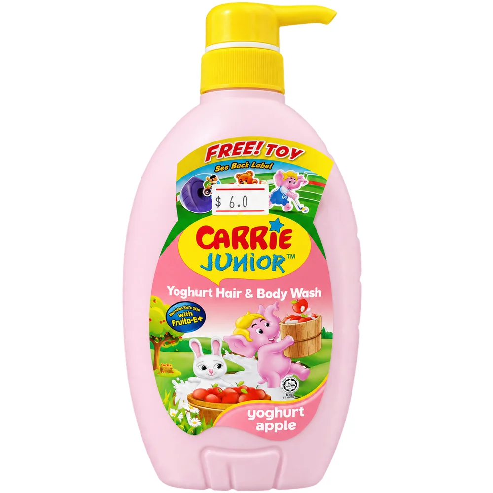 Carrie Junior Yoghurt Apple Hair & Body Wash — available at pharmacies in Cambodia on PharmKulen