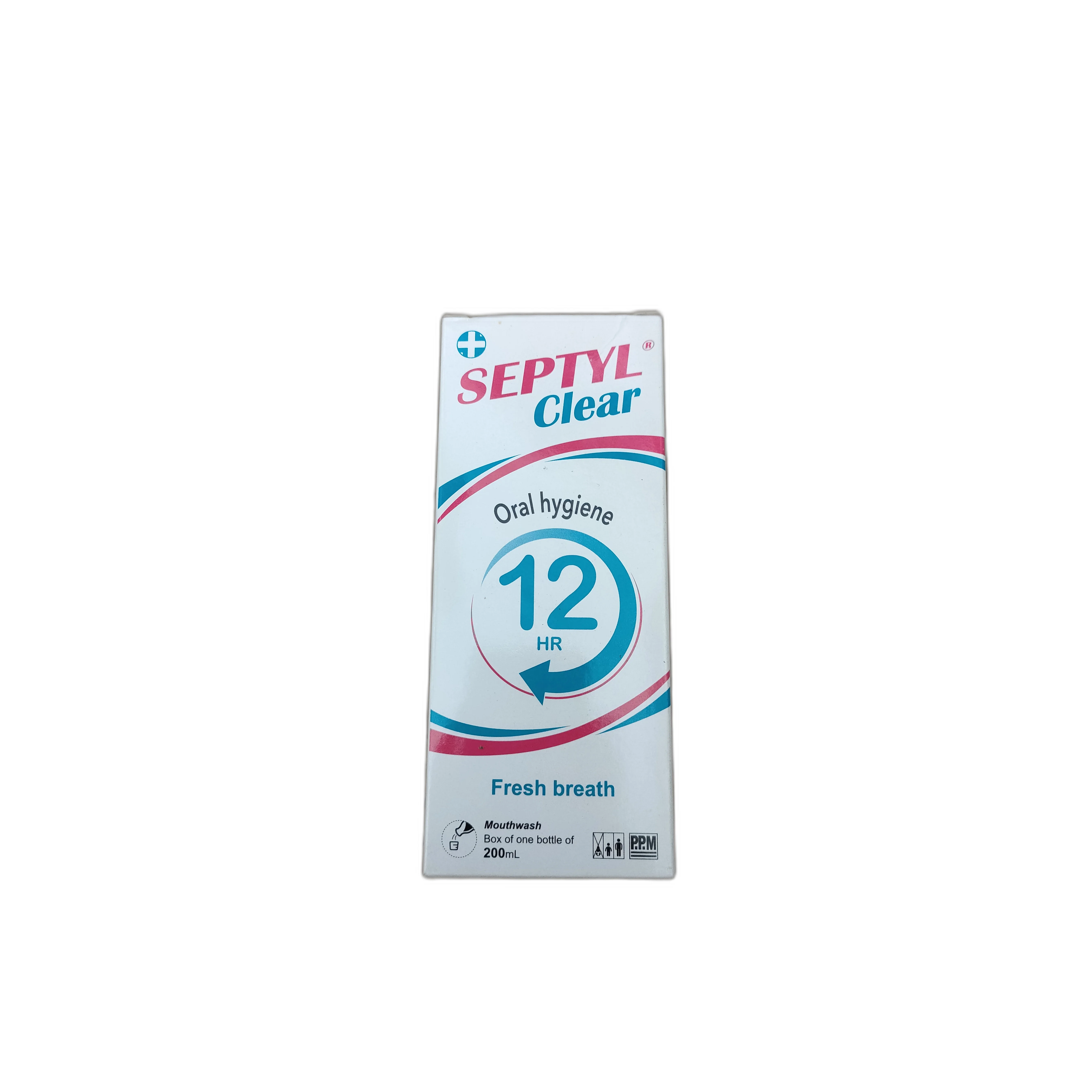 Septyl Clear Mouthwash 200ml — available at pharmacies in Cambodia on PharmKulen