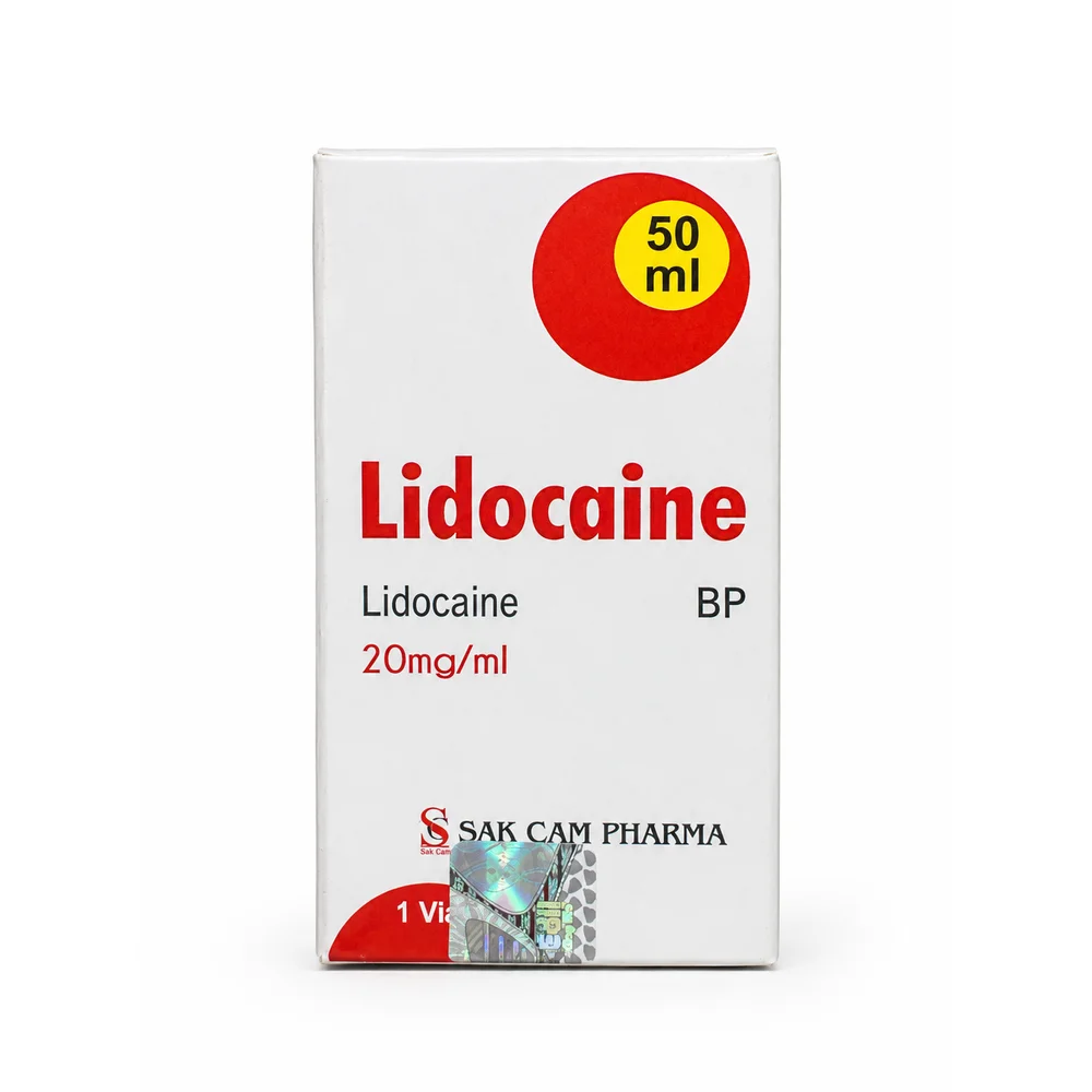 Lidocaine — available at pharmacies in Cambodia on PharmKulen