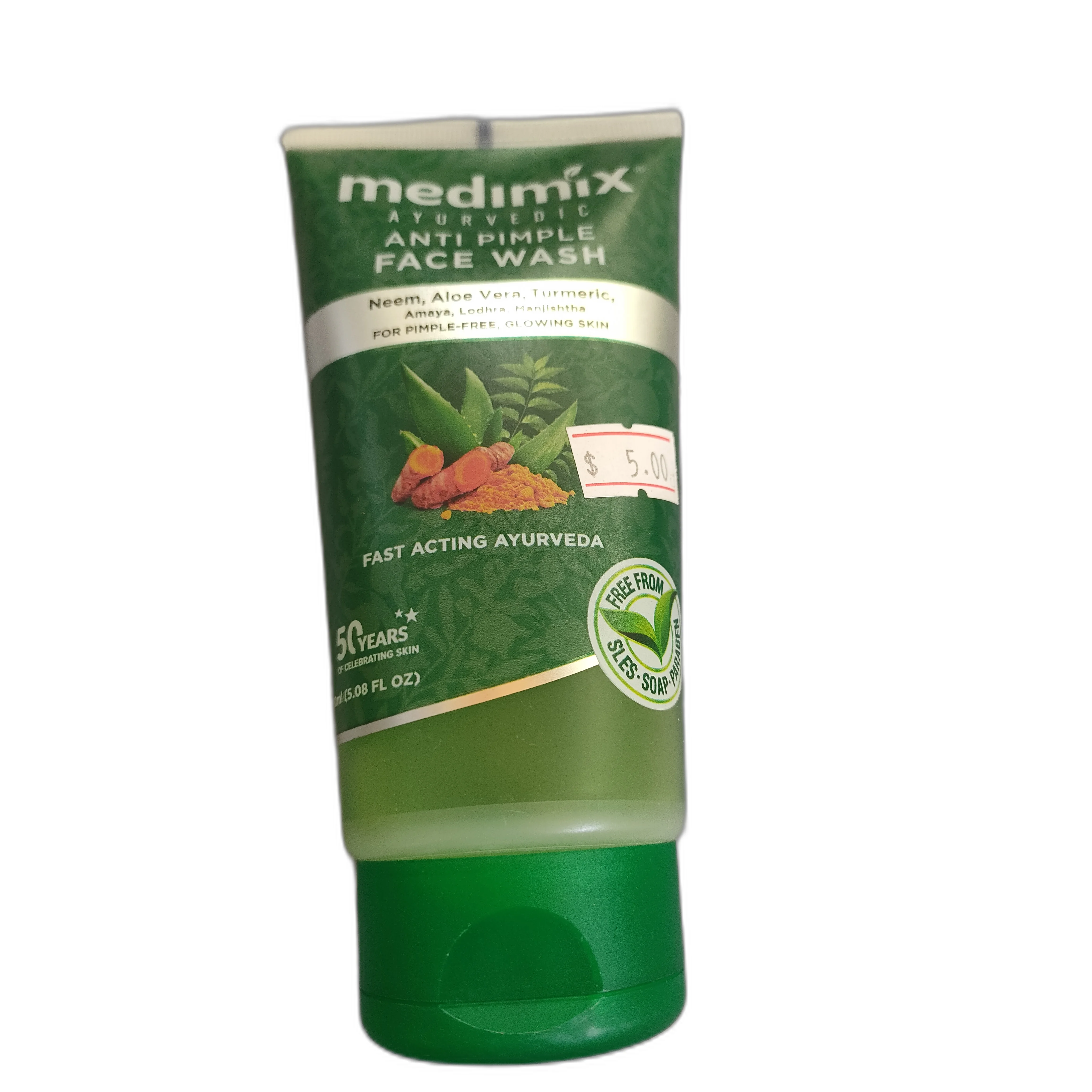 Medimix Ayurvedic Anti Pimple Face Wash — available at pharmacies in Cambodia on PharmKulen
