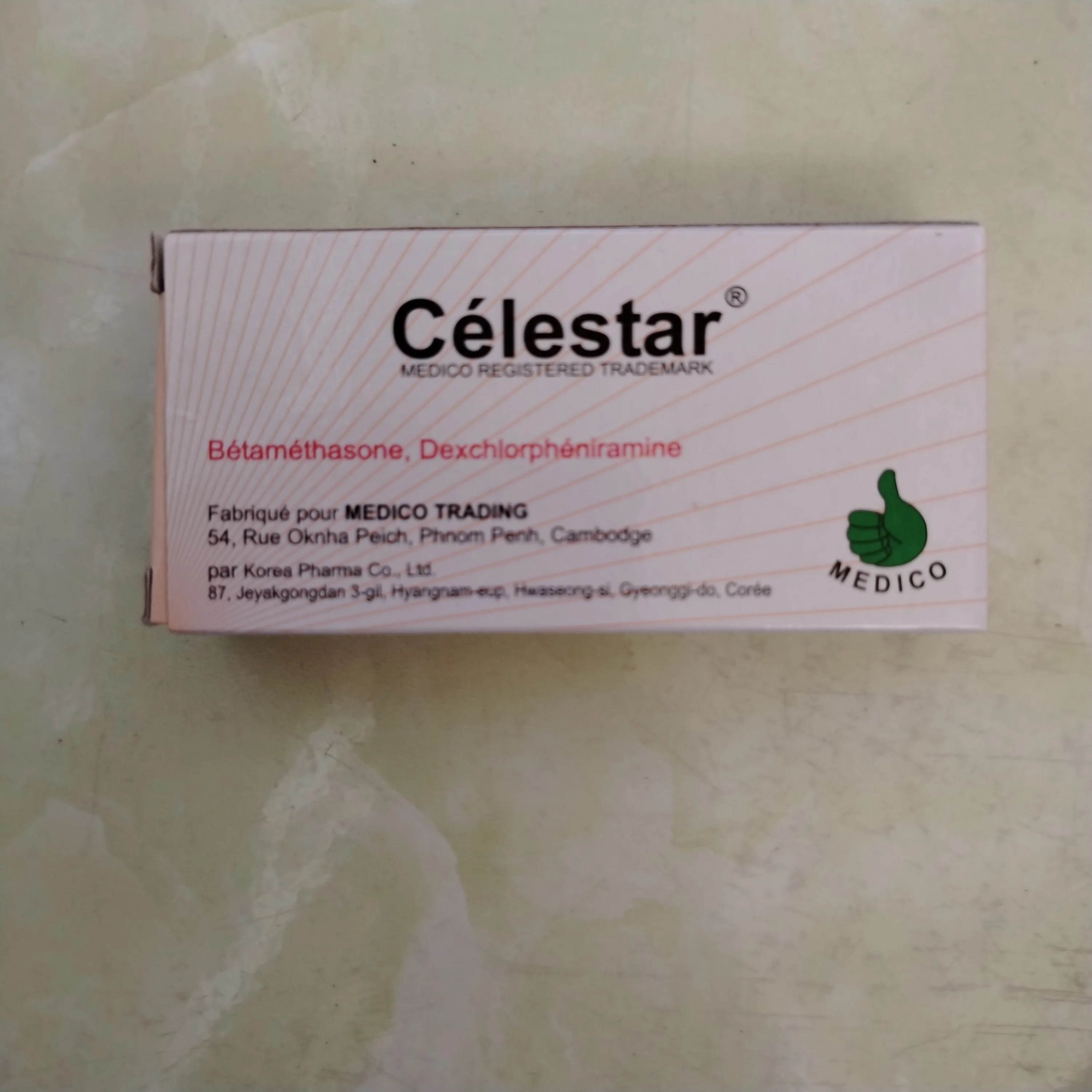 Celestar — available at pharmacies in Cambodia on PharmKulen