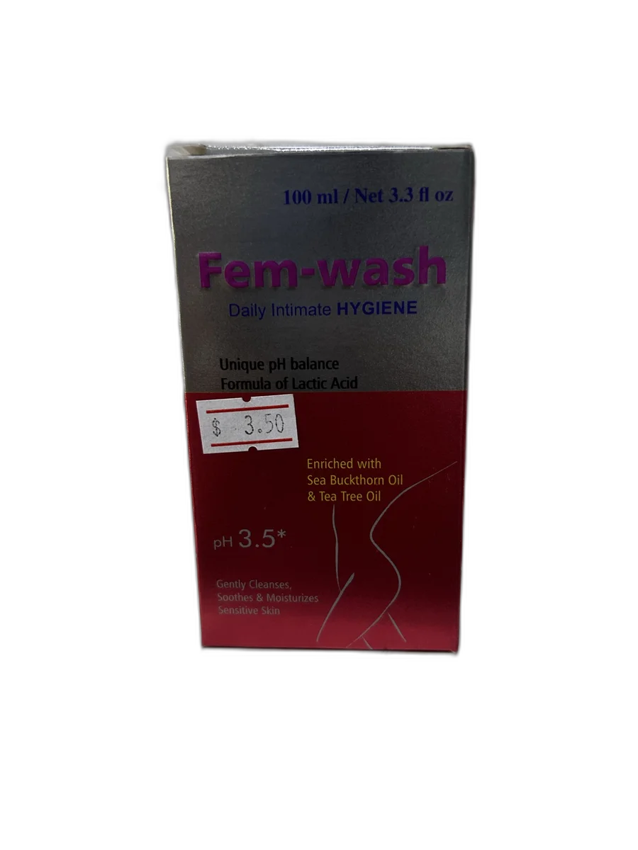 Fem-wash Daily Intimate Hygiene — available at pharmacies in Cambodia on PharmKulen
