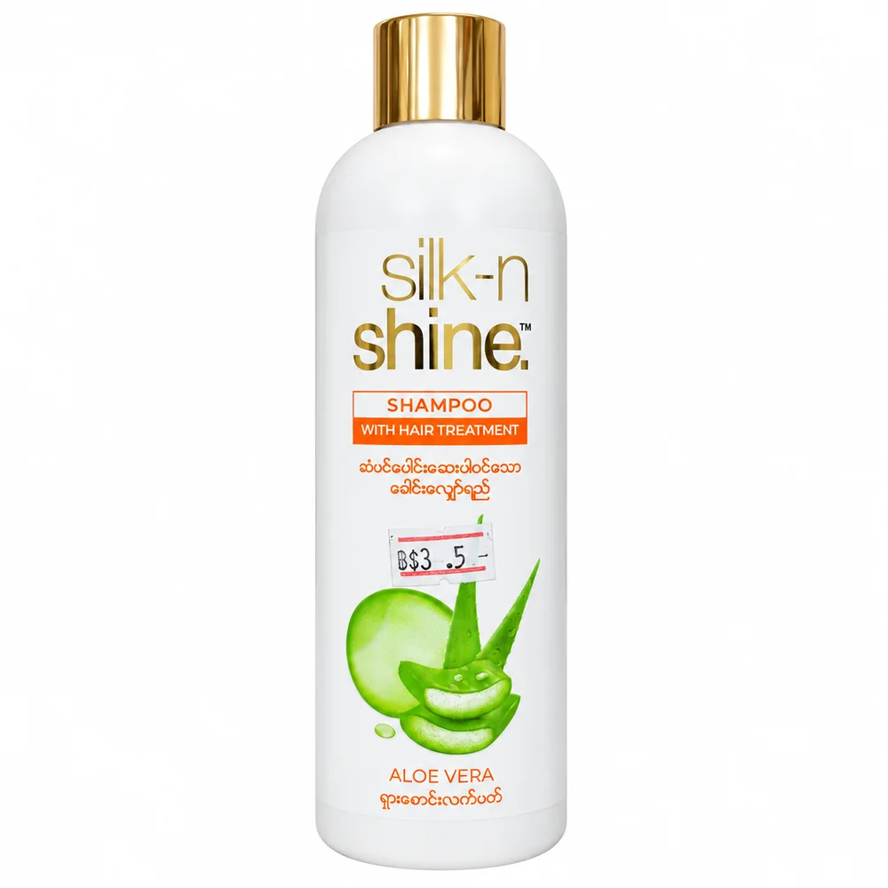 Silk-n-Shine Aloe Vera Shampoo with Hair Treatment — available at pharmacies in Cambodia on PharmKulen