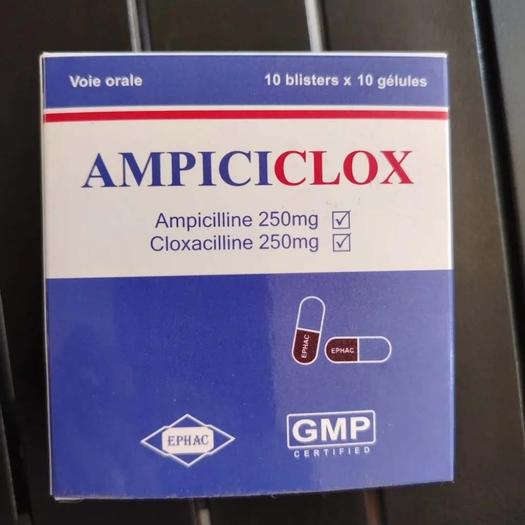 Ampiciclox — available at pharmacies in Cambodia on PharmKulen
