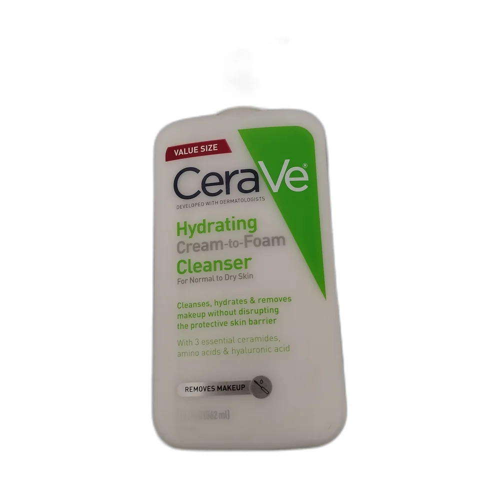 CeraVe Hydrating Cream-to-Foam Cleanser — available at pharmacies in Cambodia on PharmKulen